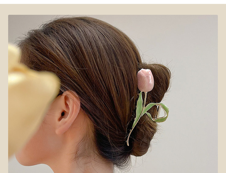 50g Weight Hair Claws Hair Accessories Type 1 Piece Quantity Daily Occasion Alloy Material Flower Pattern Women'S Gender Plating Design Fashion Style Fashion Flower Alloy Plating Hair Claws 1 Piece 无