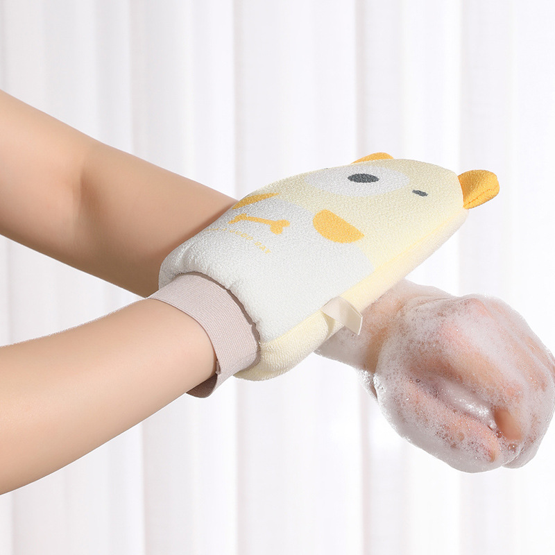 Belleza guantes de baño para la piel guantes de baño para el baño doméstico guantes de baño para el baño guantes de ducha