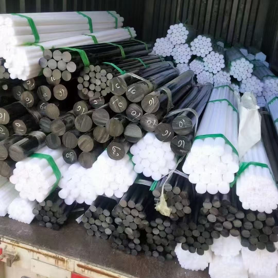 POM棒厂家直销一米也是批发价白色黑色彩色赛刚棒POM板材赛钢棒