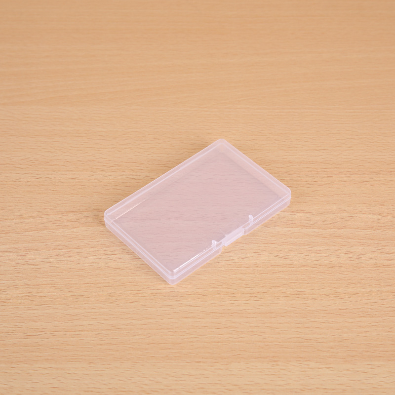 Pp transparent plastic box eyelash fish hook parts puff packaging box small card business card box finishing storage box