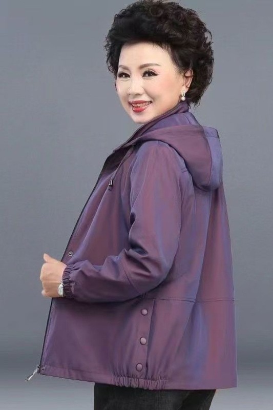 妈妈外套春秋洋气大码2025新款中老年人女装奶奶春秋夹克上衣|undefined