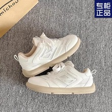 丑萌厚底双网板鞋女德训2025春季新款chic小众设计学生运动小白鞋