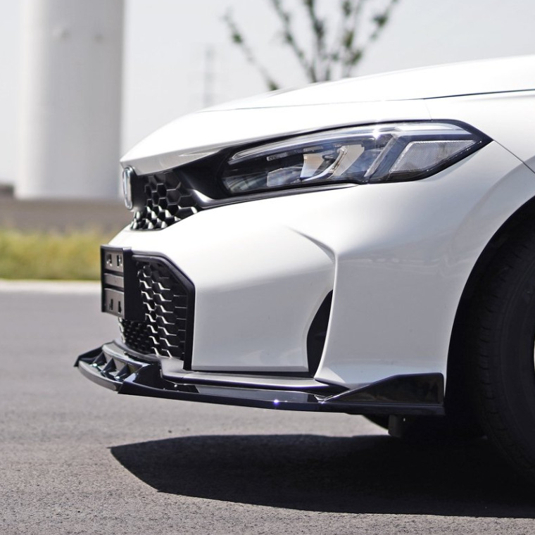 Suitable for 2025 11.5 generation Civic, three-stage non-punching, non-destructive installation of front spoiler and front lip small body kit modification