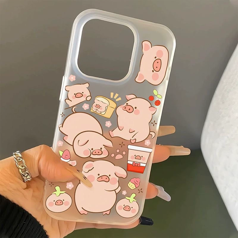 Apple, iPhone12, совместимый матовый мультфильм чехол для телефона, 13promax, 15promax