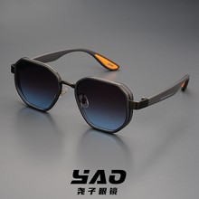 运动风欧美飞行员时尚金属墨镜TR90亚马逊男士复古太阳镜跨境批发