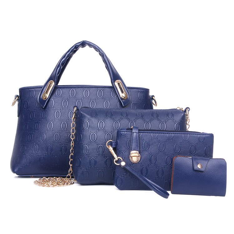 New Bear four-piece set, European and American trend women's single-shoulder bag, crossbody and hand-carry bag, cross-border one-piece delivery worldwide undefined