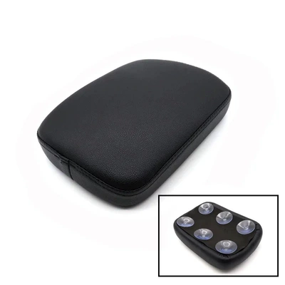 Motorcycle Rear Car Passenger Pad Cushion for Harley Bobber Chopper with Suction Cup (Motorcycle cushion) - a
