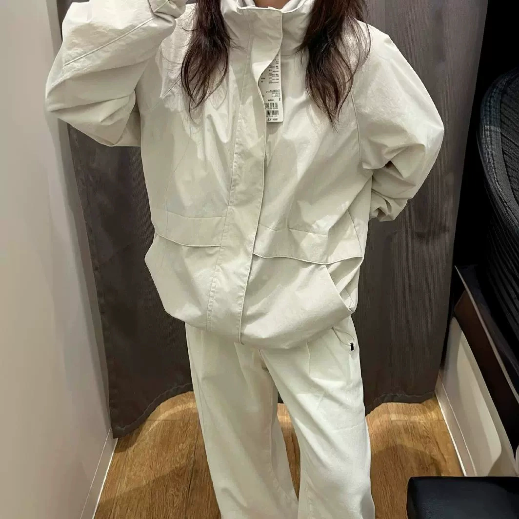 2025 мужская и женская ветрозащитная куртка с воротником-стойкой, повседневная куртка с капюшоном, весна m464918