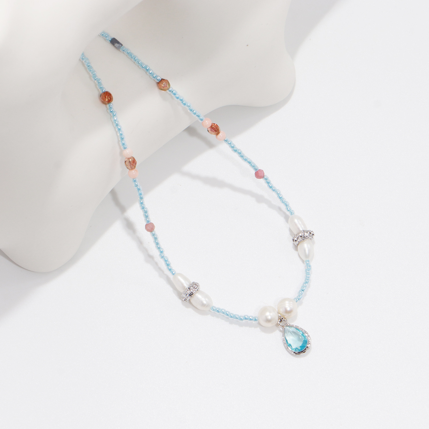 Genuine design fresh import Japanese blue pendant from pearl