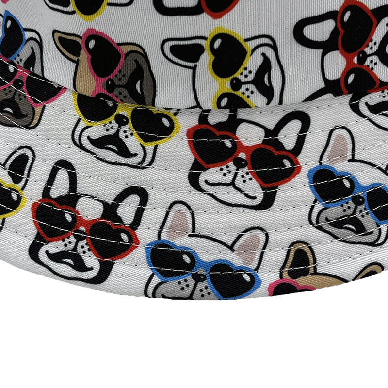 Unisex Cute Dog Flat Eaves Bucket Hat display picture 2