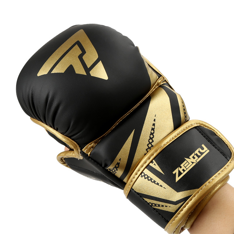 ZTTY guantes de boxeo forro grueso guantes de boxeo para adultos hombres y mujeres entrenamiento de Sanda lucha sacos de arena guantes de boxeo ufc