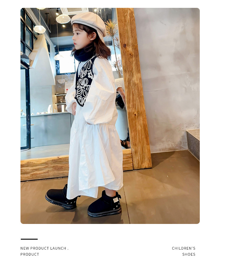 2023 Stivali da neve per bambini ispessiti invernali Scarpe di cotone calde Stivali per ragazzi e ragazze Scarpe in cotone per bambini con suola morbida antiscivolo_voghion.com