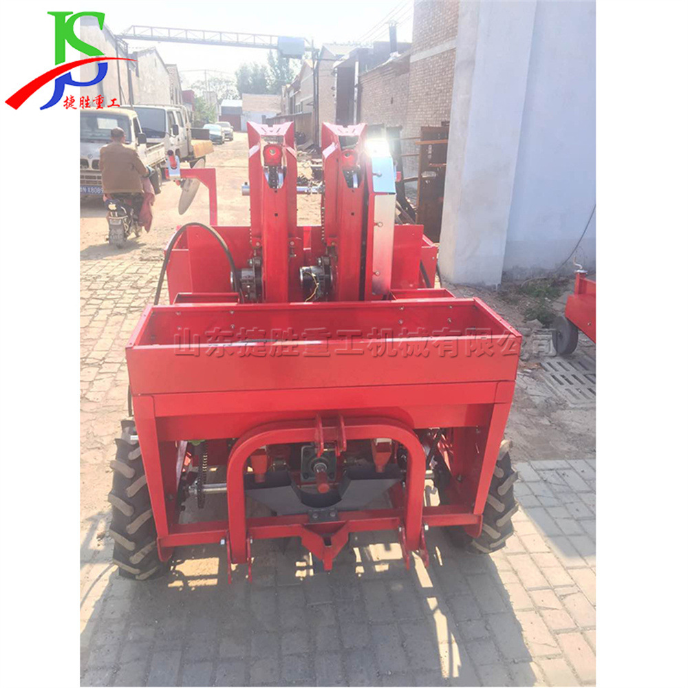 Tractor trasero siembra de patatas máquina integrada de siembra de película y fertilización de una sola camada y doble fila planta de patatas image 1