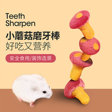 仓鼠金丝熊磨牙棒造景用品提摩西草胡萝卜零食花枝鼠蜜袋鼯磨牙石