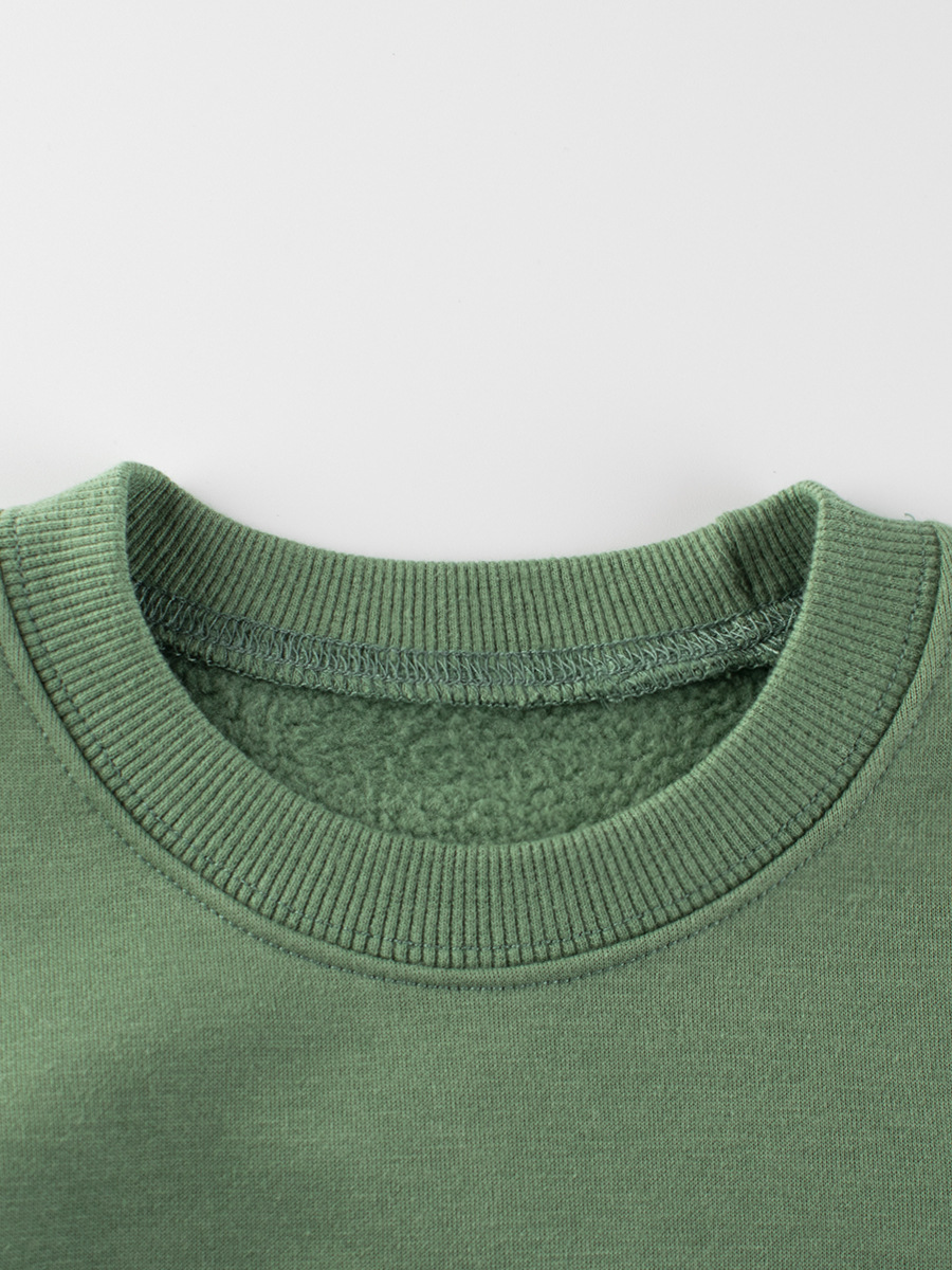 Ropa para niños suéter forrado de lana nuevos niños Otoño e Invierno estilo coreano ropa de bebé polar Top entrega de una sola pieza