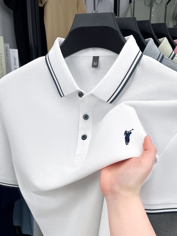 夏季官方正品保罗POLO衫男士短袖T恤珠地网眼美式小马标半袖|undefined