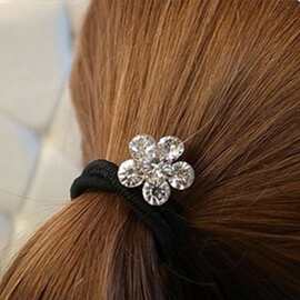 日韩流行梅花钻头绳发夹发箍批发零售