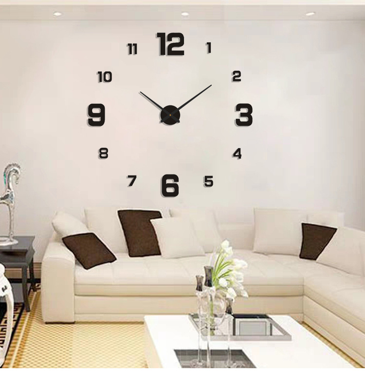 Fashion Round Arylic Wall Clock display picture 2