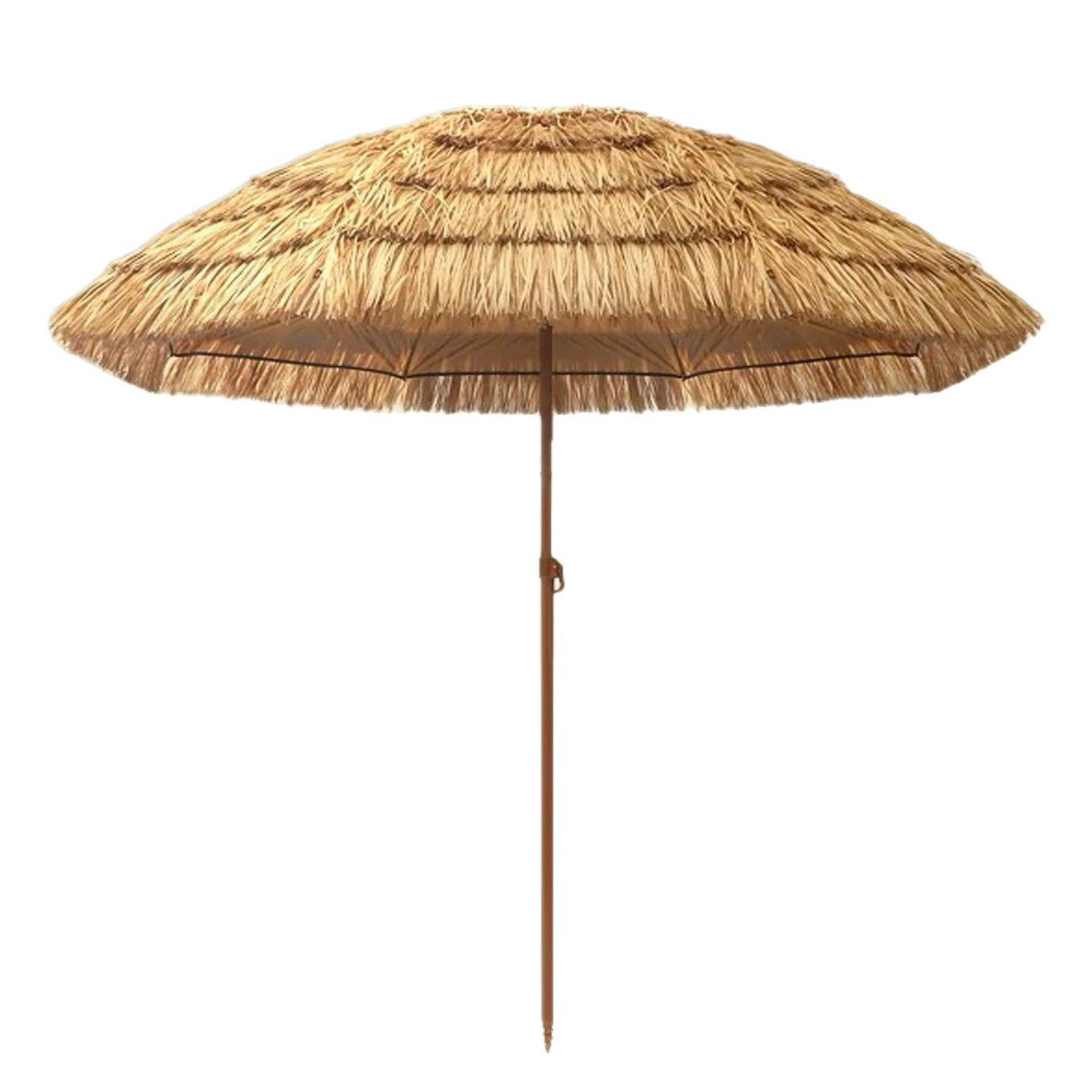 Straw umbrella thatch outdoor parasol simulation camping courtyard garden umbrella