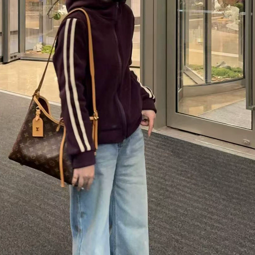 Зимний ветрозащитный с капюшоном двухсторонний бархатный повседневный топ с ремешком на молнии модное женское пальто