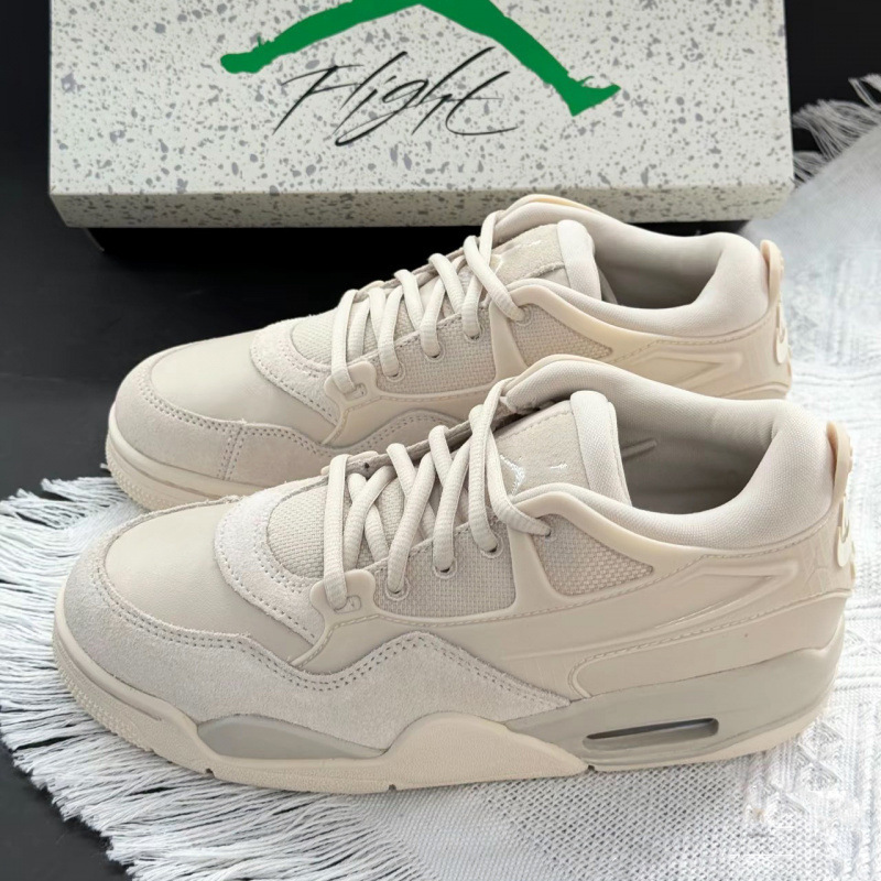 Pure Original Qiao 4Rm Retro Cultural Basketball Shoes for Men and Women, Campus Comfortable, Casual and Versatile Aj4 Reset Sports Sneakers