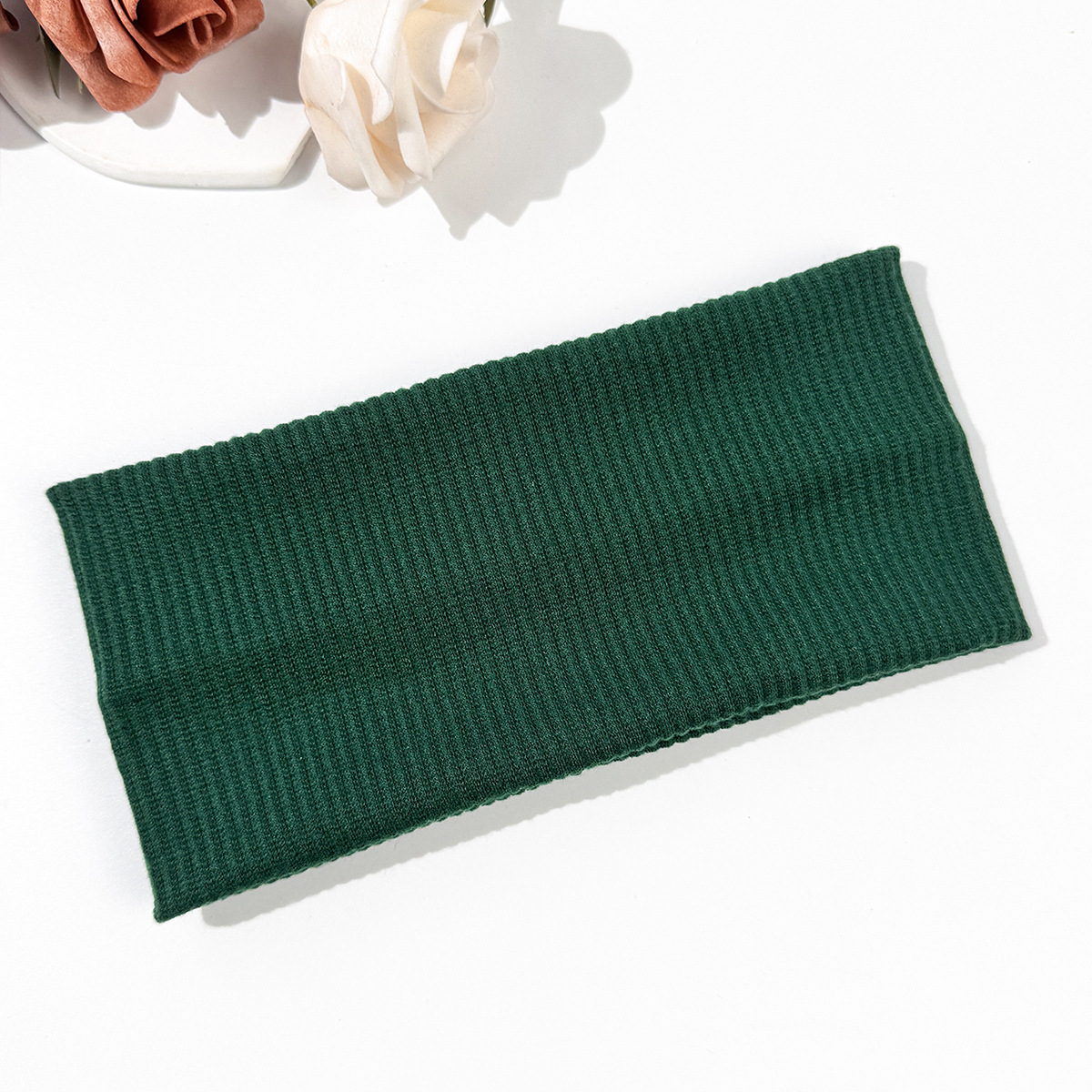 Europeo y americano Amazon color sólido de punto banda de pelo coreano banda de Pelo elástico deportes fitness diadema transfronteriza Venta caliente accesorios para el cabello