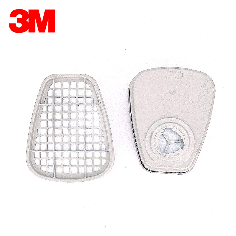 3M 6007CN caja de filtro de veneno 6009 caja de filtro de veneno reemplazar 2 anti-vapor de mercurio, gas de cloro, etc./paquete