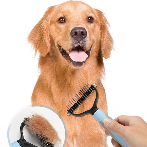 Cross-border pet open knot comb dog brush dehairing brush beauty brush pet supplies cat brush outdoor