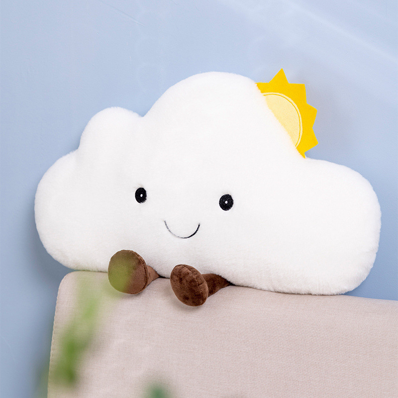 Amuseable transfronterizo pequeño sol almohada juguetes de peluche luna nube almohada muñeca muñeca
