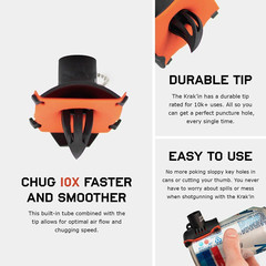 アマゾン国境を越えて穴を開けるShotgun Toolキーホルダー携帯缶ビール穴開け器缶開け器