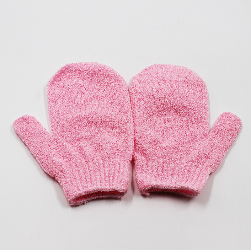 Guantes de toallas de limpieza de cinco dedos para adultos, toallas de baño, artefactos de baño de espalda, toallas de baño de espalda, guantes de espesación de barro frotados