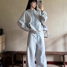 日系运动服套装女春秋季学生宽松显瘦韩版时尚卫衣休闲两件套