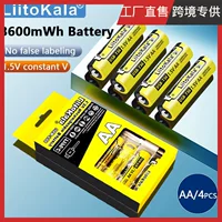 LiitoKala USB-T36 1.5V акумулятор AA перезаряжаемый + 1 в комплекте с 4 Type-C