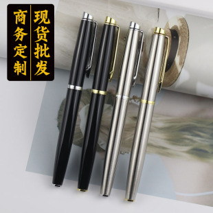 Creative Business Metal All-Steel Signature Pen Stainless Steel Ballpoint Pen Advertising Gift Water-Based Pen