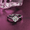Classic zirconium, fashionable ring with stone, European style, wholesale