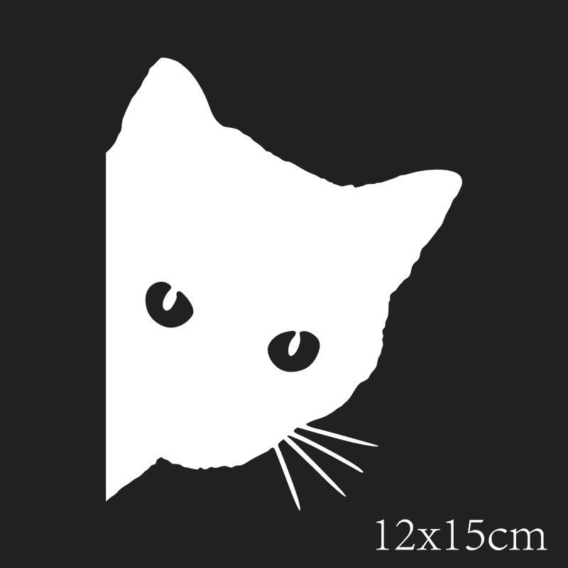 Comercio exterior transfronterizo gato cara Peeping pegatinas de coche gato mascota gato pegatinas reflectantes Peeping gato pegatinas reflectantes image 7