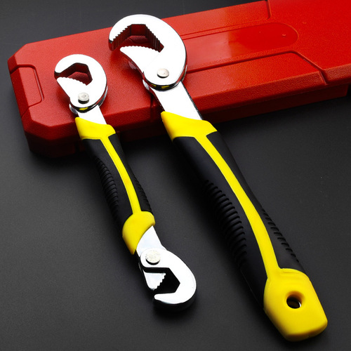 Universal wrench, universal movable opening wrench, multi-functional quick opening pipe wrench, board tool set