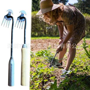 weed puller hoe weeding artifact root pulling tool gardening weeding rake manganese steel farm tools small hoe