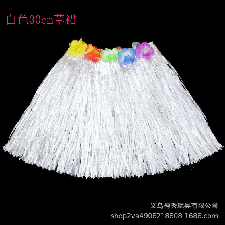 1 Hula guirnalda espectáculo Hawaiian hierba falda longitud 30cm