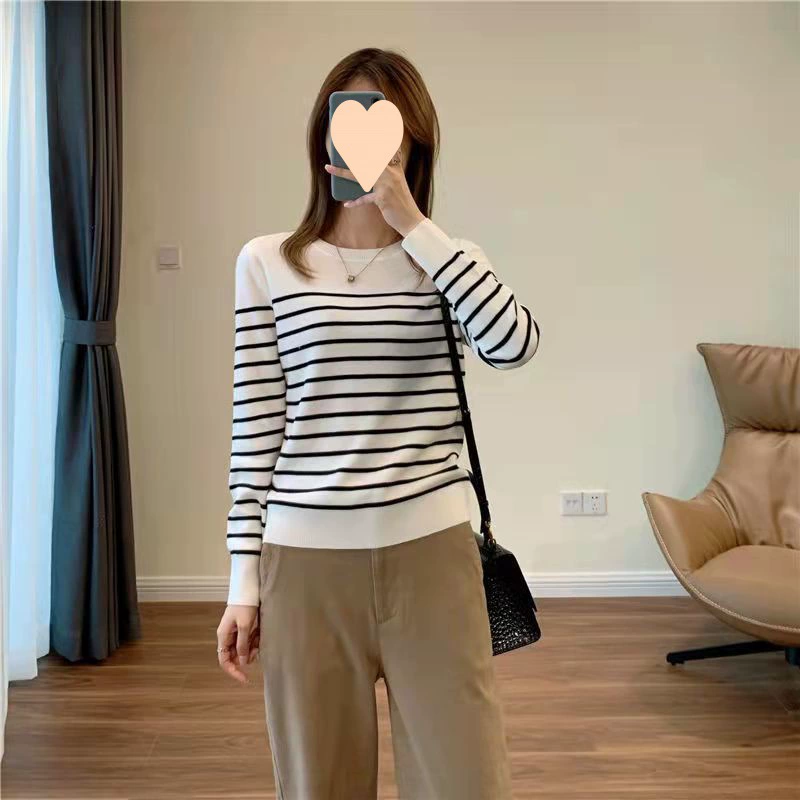 Knitted shirt, base long-sleeve