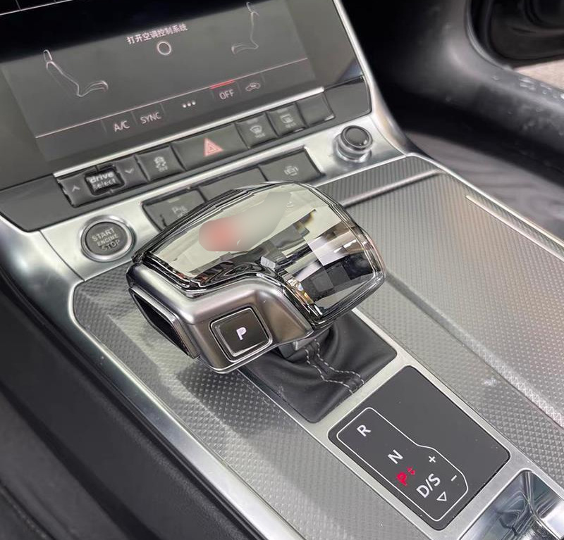 Crystal Gear Shift Knob Suitable for A4L/A5/A6L/A7L/Q5L/Q7/A8L Shift Lever Head with Four-Ring Logo