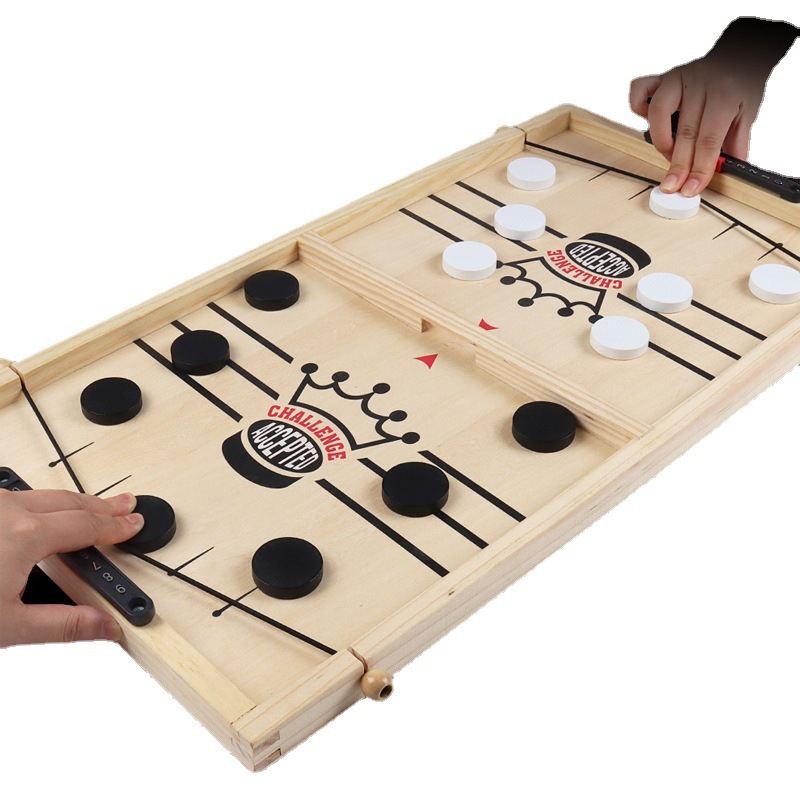 Juego de Ajedrez de madera juego de mesa dos en uno Juguete de batalla doble juego de mesa interactivo entre padres e hijos Juego de ajedrez grande transfronterizo