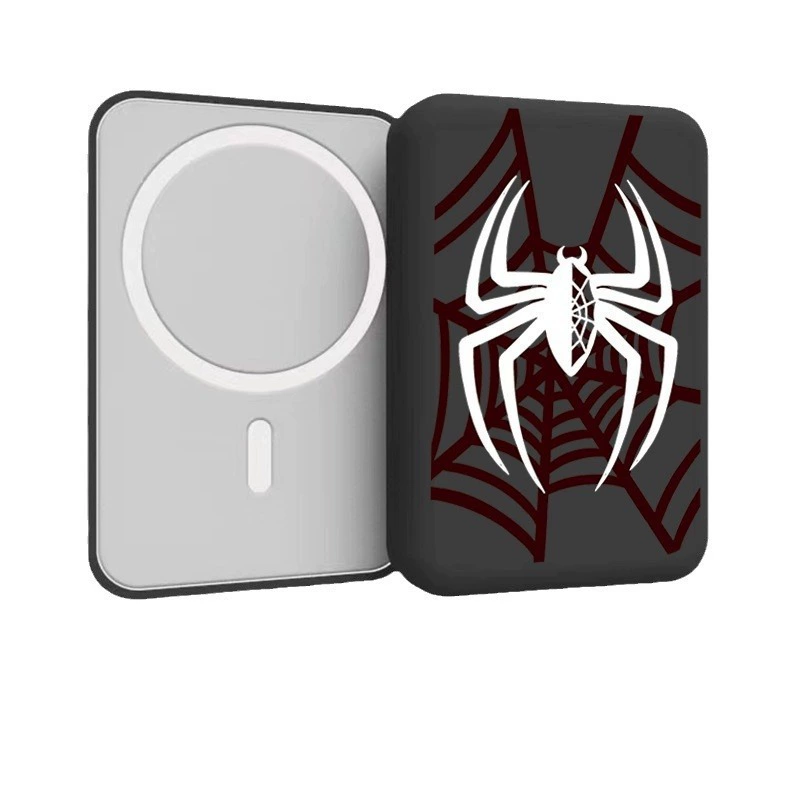 Подходит для Apple Fruits Black Spider MagSafe магнитная беспроводная зарядная чехол-кофр защитная чехол