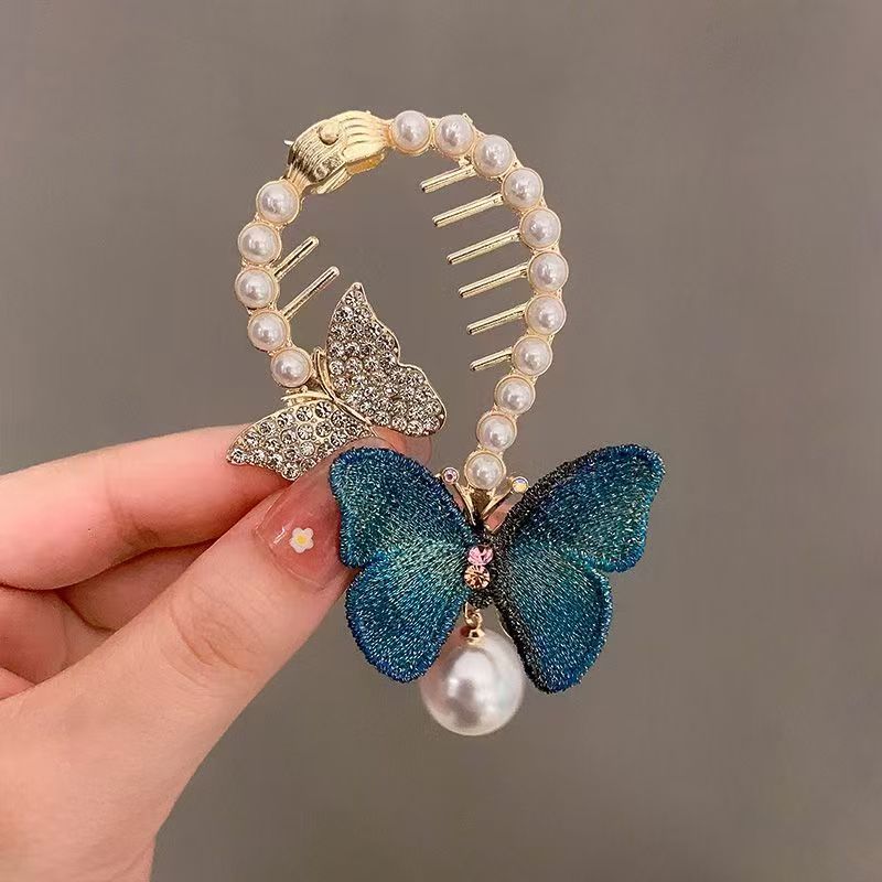 古風鈴蘭流蘇ヘアピン団子の髪飾り女性の高級感バラの髪のフックの気質の半分の髪のクリップ