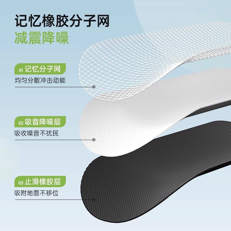 SA almohadilla de cuerda de salto de goma natural para hombres para el hogar, alfombra de piso inodoro, antideslizante, insonorizado, yoga especial para mujeres