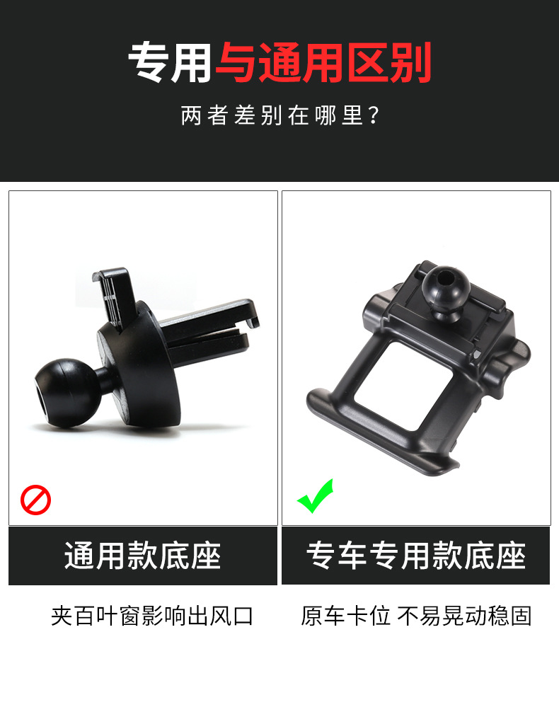 Kia Yipao K3 Forte Grandeur Sportage K5 Huanchi Cerato Navigation Phone Holder Clip Special Base