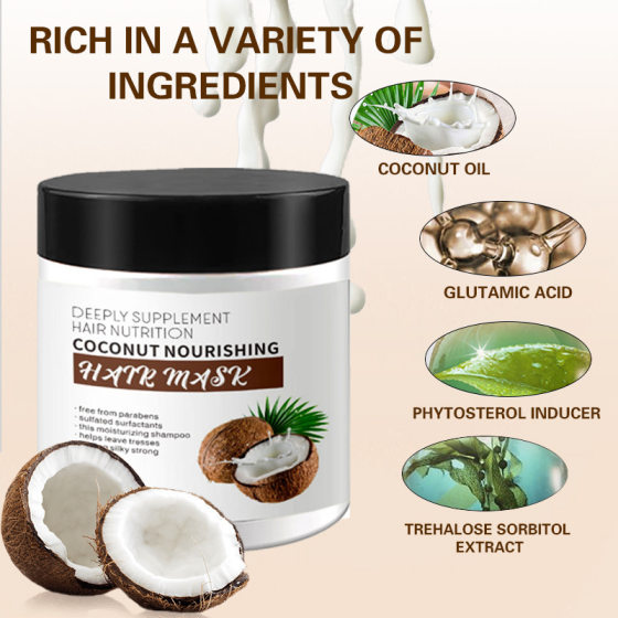 Cross-border foreign trade coconut series suit amino acid shampoo shower gel hair mask moisturizing