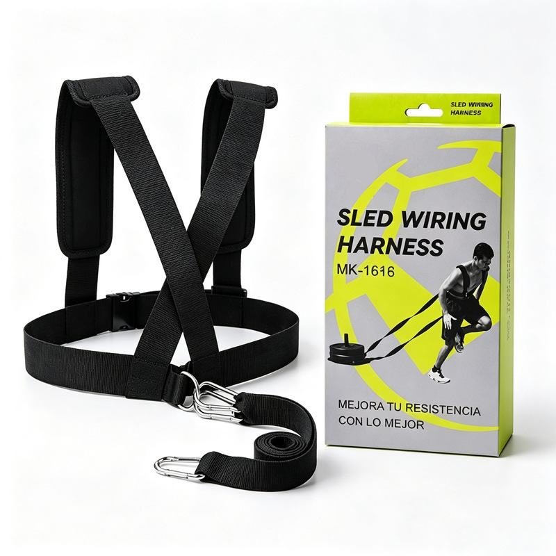 Weight-bearing speed training resistance band vest, sled harness, speed training resistance harness, resistance training band