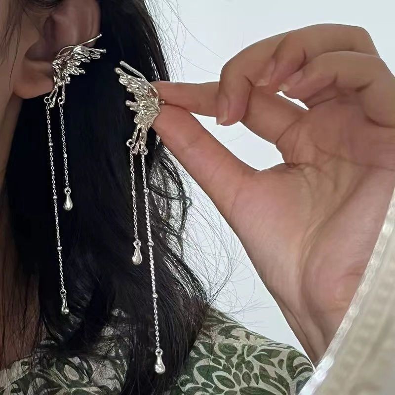 蝴蝶流苏耳骨夹