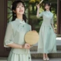 清爽新款修身棉麻服